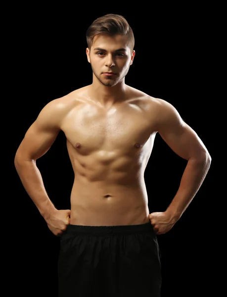 Muscle young man — Stock Photo, Image