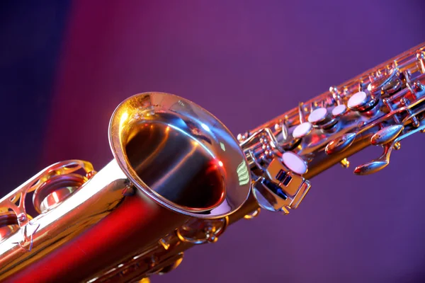 Golden classical saxophone — Stock Photo, Image