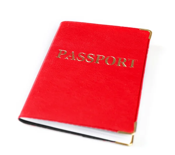 Διαβατήριο που απομονώνονται σε λευκό — Φωτογραφία Αρχείου