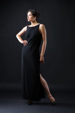 Retro tarzı resmi güzel kadın için