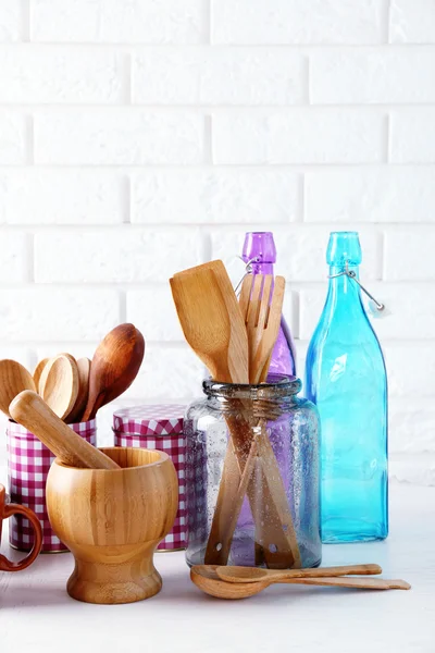 Composition with different utensils — Stock Photo, Image