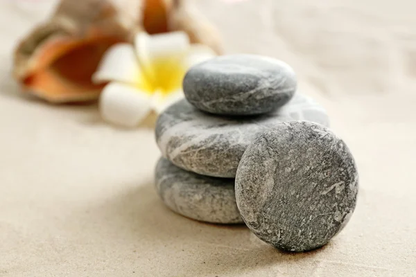 Stack of spa stones — Stock Photo, Image