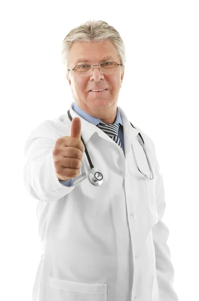 Doctor isolated on white — Stock Photo, Image