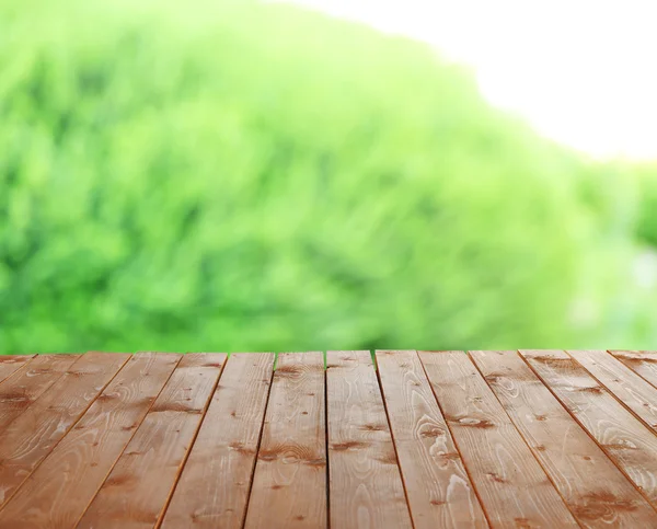 Table  with abstract  blur — Stock Photo, Image