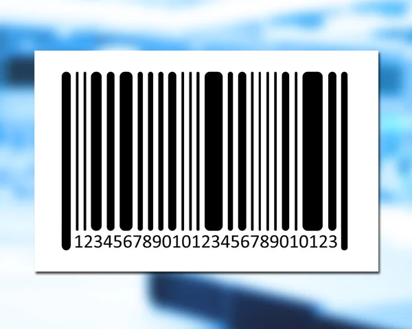 Bar code on color background. — Stock Photo, Image