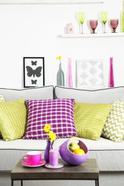 Modern oturma odası.