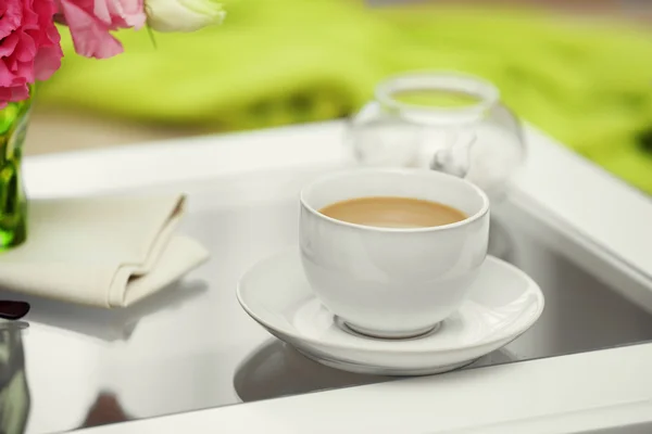 Cup of coffee on table — Stock Photo, Image