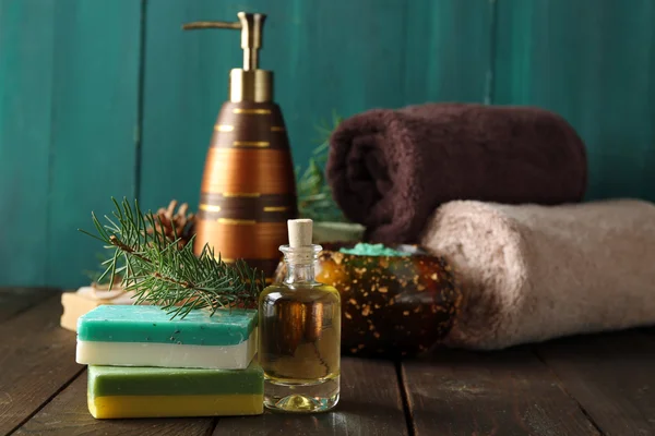 Spa treatments with pine extract — Stock Photo, Image