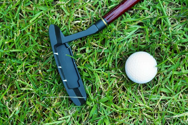 Palle da golf e autista — Foto Stock
