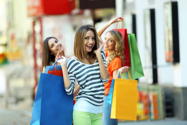 Women with shopping bags Stock Picture