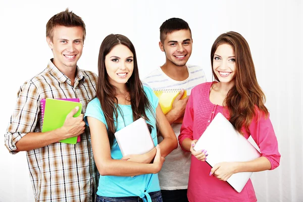 Group of happy young students — Stock Photo, Image