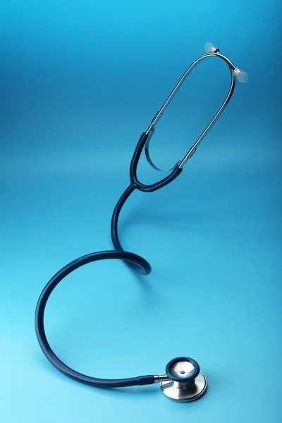 Stethoscope kék háttér — Stock Fotó