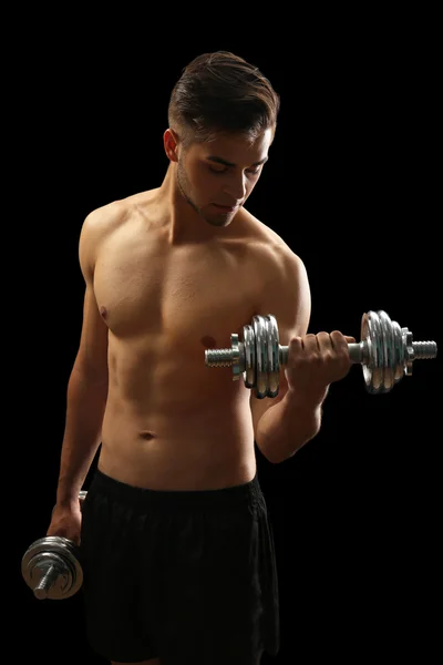 Muscle young man — Stock Photo, Image