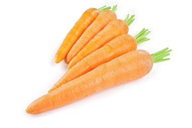 Fresh ripe carrots clipart