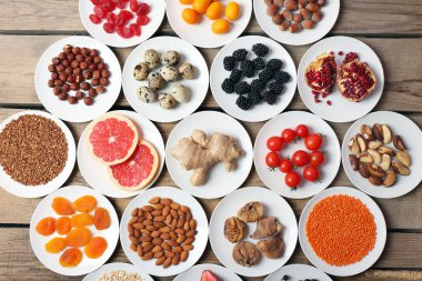 Farklı ürünler üzerinde daireler