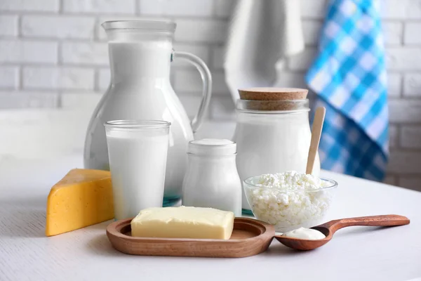 Productos lácteos frescos — Foto de Stock