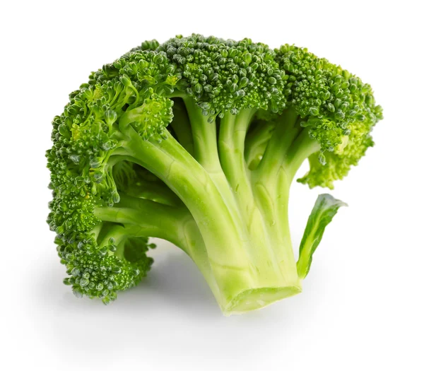 Friss, fehér alapon izolált brokkoli — Stock Fotó
