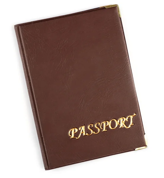 Pasaporte aislado en blanco —  Fotos de Stock