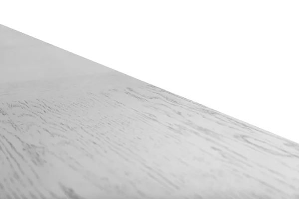 Biały drewniany stół na białym tle — Zdjęcie stockowe