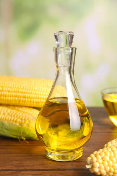 Fresh corn with oil — Stock Photo, Image