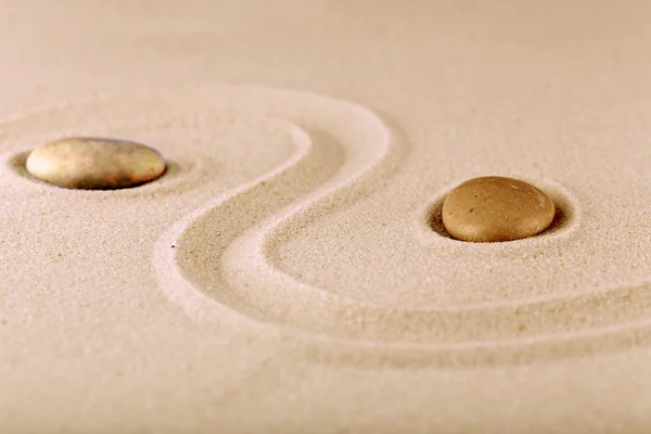 Zen garden with stones for relaxation — Stock Photo, Image