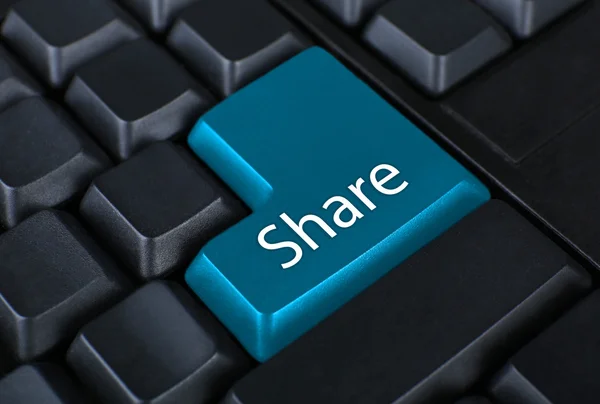 Share keyboard button — Stock Photo, Image