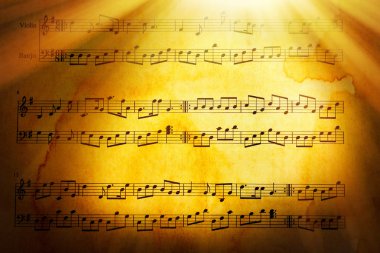 müzik Not arka planı