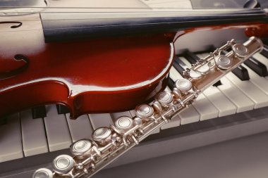 Müzik aletleri yakın çekim