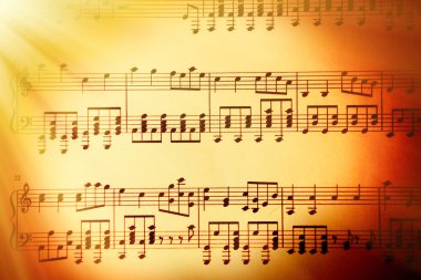 müzik Not arka planı