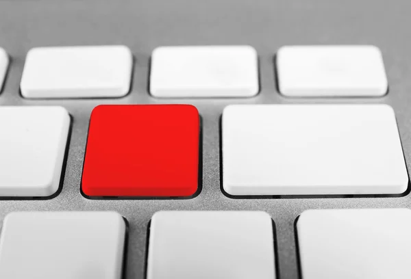 Laptop keyboard with color button — Stock Photo, Image