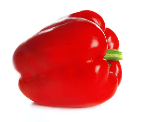 Röd paprika isolerad på vitt — Stockfoto