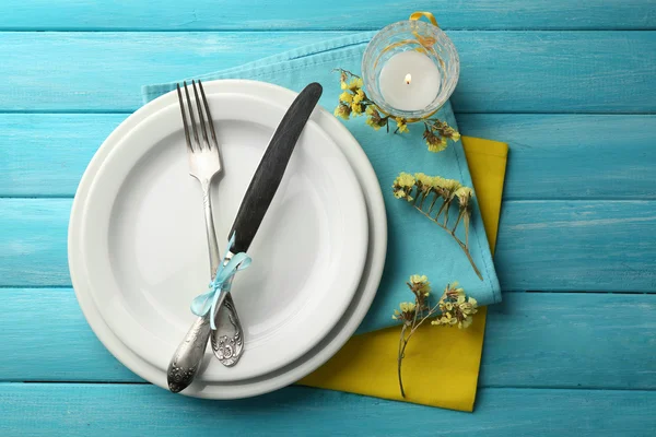 Summer table setting — Stock Photo, Image