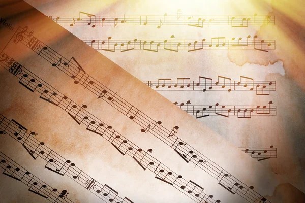 Musik Noten Hintergrund — Stockfoto