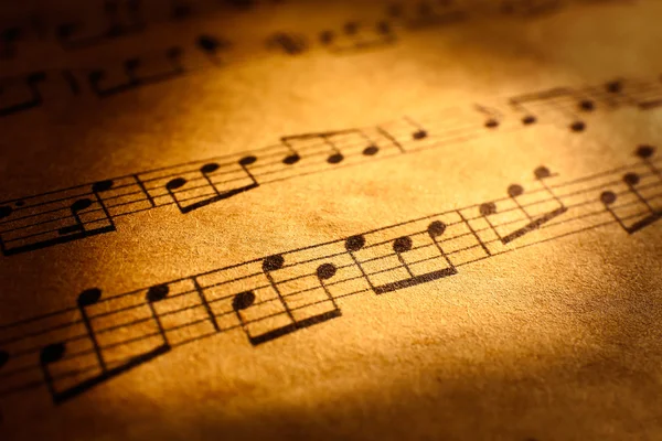 Music notes background — Stock Photo, Image