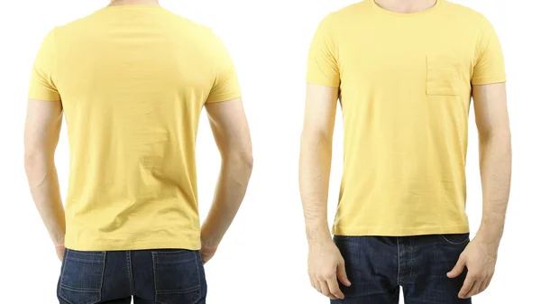 T-shirt op jonge man — Stockfoto