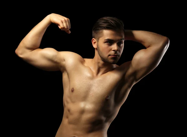 Muscolo giovane uomo — Foto Stock