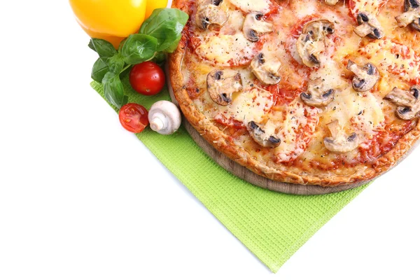 Tasty pizza with vegetables — Stock Photo, Image