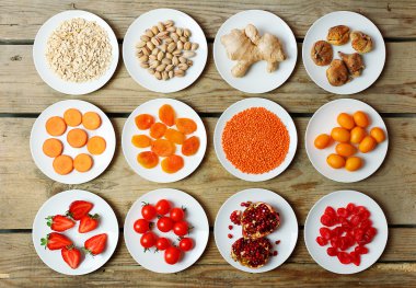 Farklı ürünler üzerinde daireler