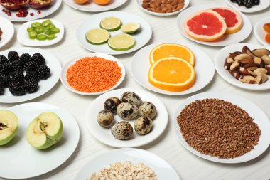 Farklı ürünler üzerinde daireler