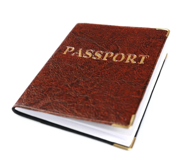 Passport isolated on white — Stock Photo, Image