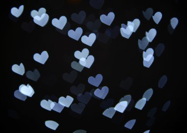 Kalp şeklinde ışık şenlikli arka plan