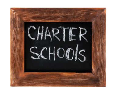 Charter okulları kara tahta yazılı