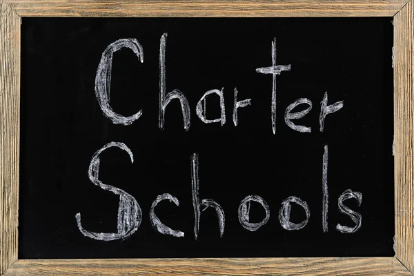 Charter Schools written on chalkboard — Stock Photo, Image