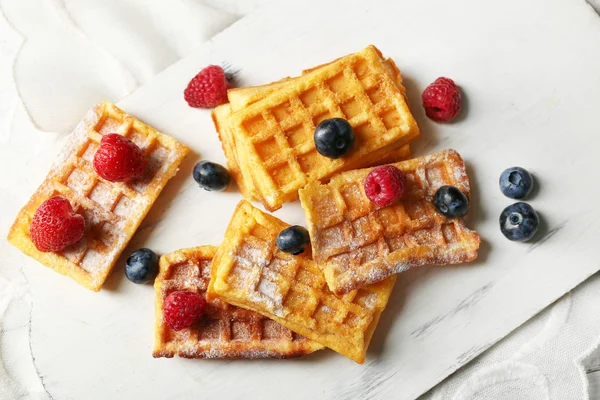 Sweet homemade waffles — Stock Photo, Image