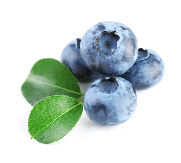 Fresh blueberries isolated on white Royalty Free Stock Images