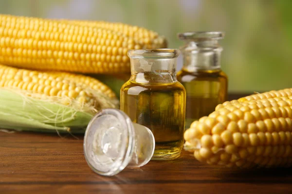 Fresh corn with oil — Stock Photo, Image