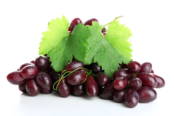 Fresh ripe grapes, isolated on white — Stock Photo, Image