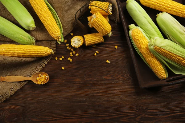 Érett kukorica zsákolás — Stock Fotó