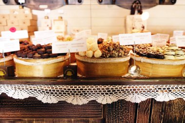 Çikolata tablo kümesi yakın çekim