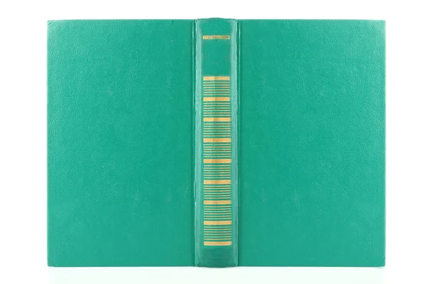Зеленая книга изолирована на белом — стоковое фото